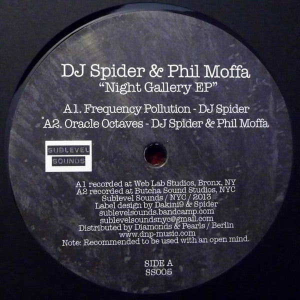 DJ Spider (6) & Phil Moffa - Night Gallery EP