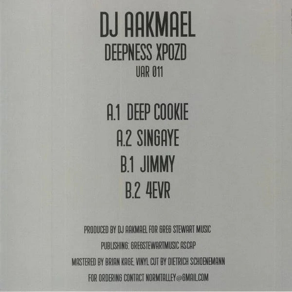 DJ Aakmael - Deepness Xpozed